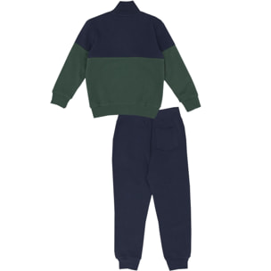 Tuta da bambino con colletto e logo piccolo College