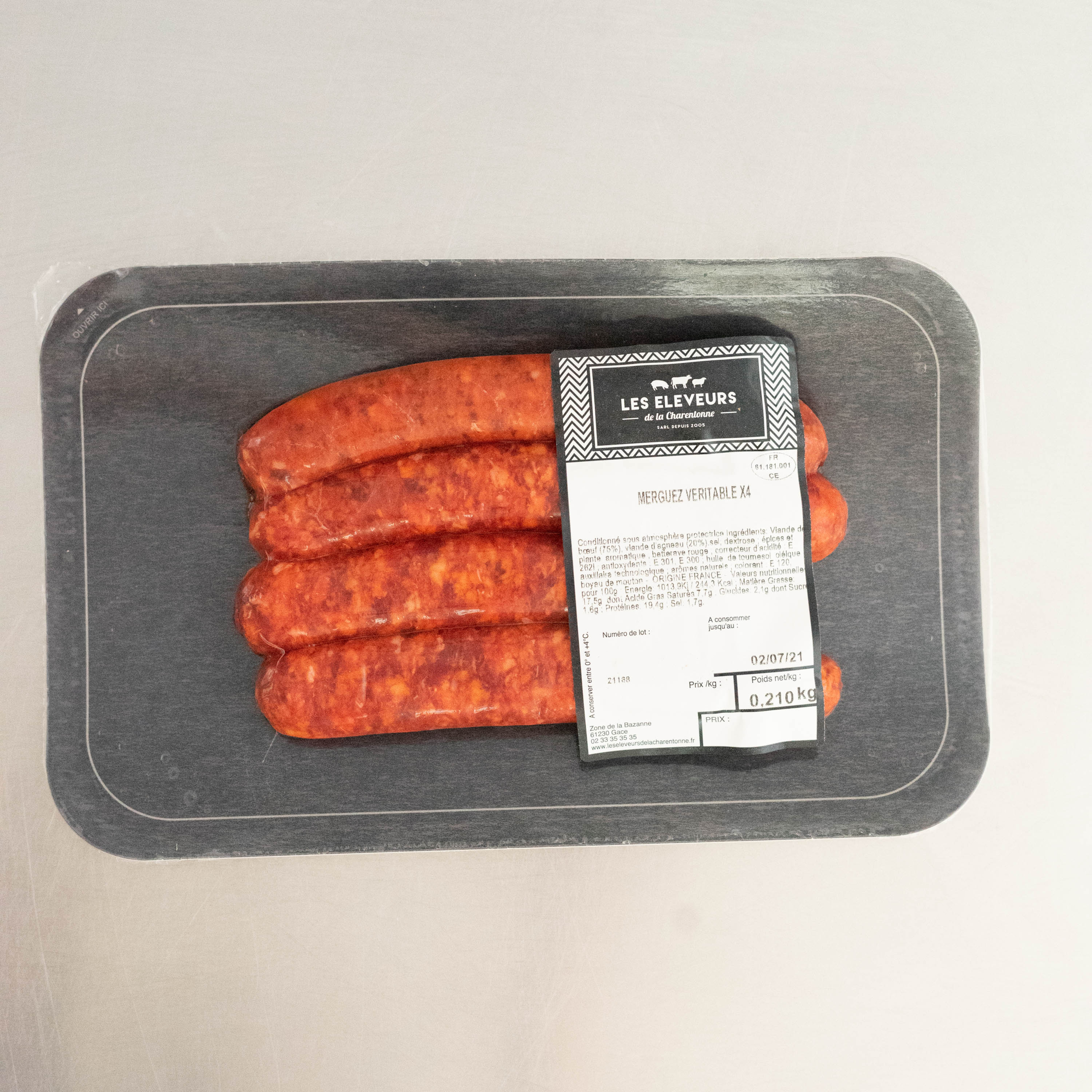 12 merguez - 3x240g - Normandie