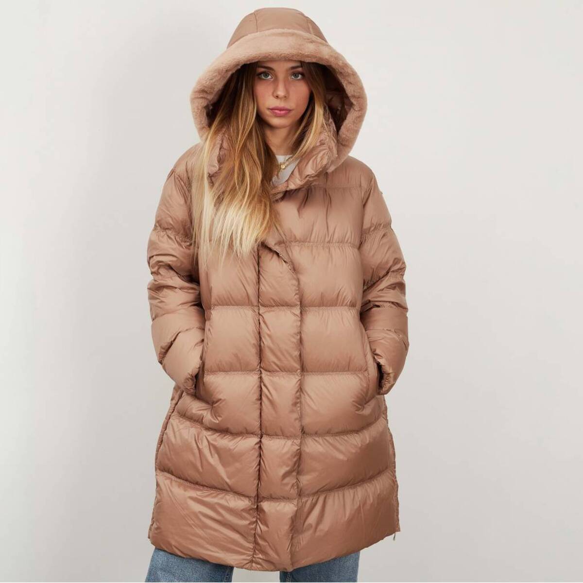 Abrigos Mujer de la marca GEOX  modelo W TAHINA LONG JKT MARRON