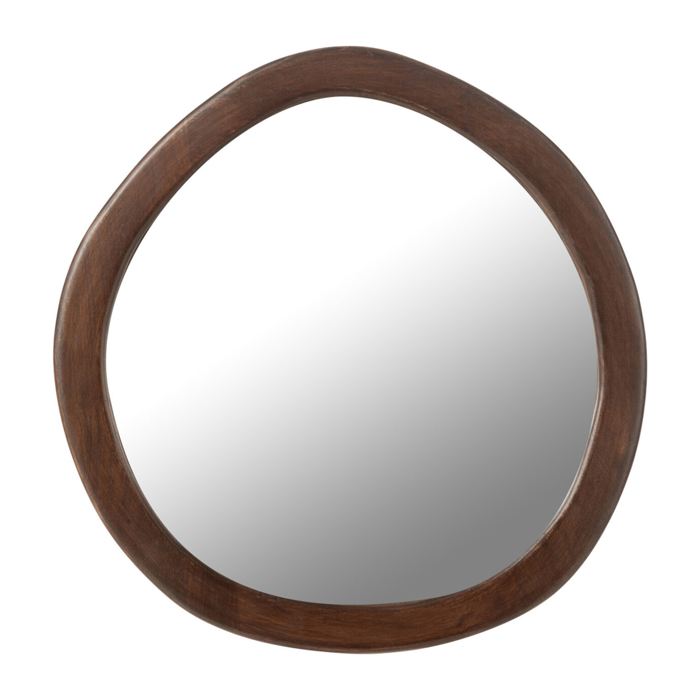 J-Line miroir Whisp - bois/verre - brun - small - Ø 40 cm