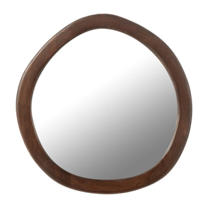 J-Line miroir Whisp - bois/verre - brun - small - Ø 40 cm