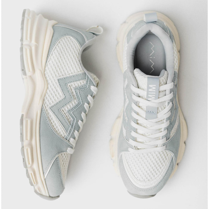 Zapatillas deportivas  -  Double U 2.0 Celeste  - Azul