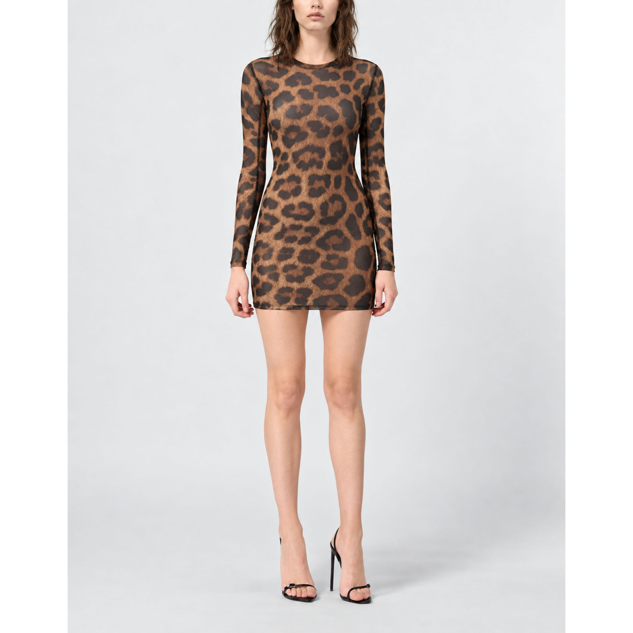 PHILIPP PLEIN Vestido corto LEOPARD
