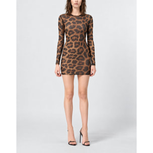 PHILIPP PLEIN Vestido corto LEOPARD