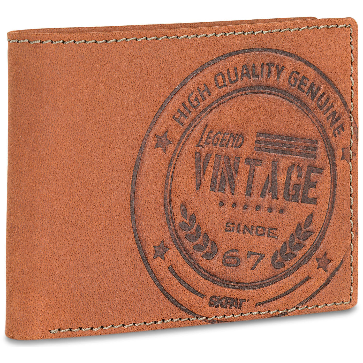 Cartera Hombre Piel Skpat Vintage Marron