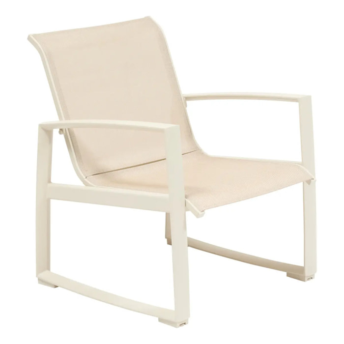 Fauteuil de salon de jardin Boreane argile