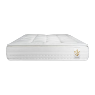Matelas Vingt-Huit PLUS - 28cm - Ressorts ensachés et mémoire de forme - Enveloppant avec Surmatelas intégré - Soutien Ferme