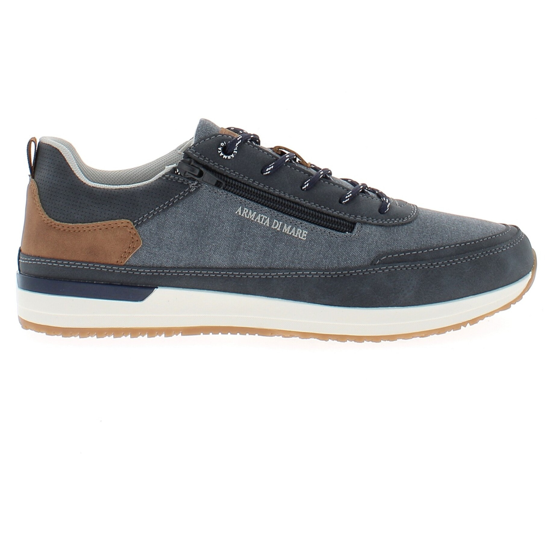 Armata di Mare Scarpe Uomo Sneakers Casual Stringate con Soletta Rimovibile in Memory Foam AMU 1L914 Navy