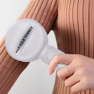 Rimuovi pelucchi per la casa con batteria incorporata. Luce indicativa e cintura di sicurezza.