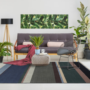 Tapis kilim fait main en laine motif géométrique