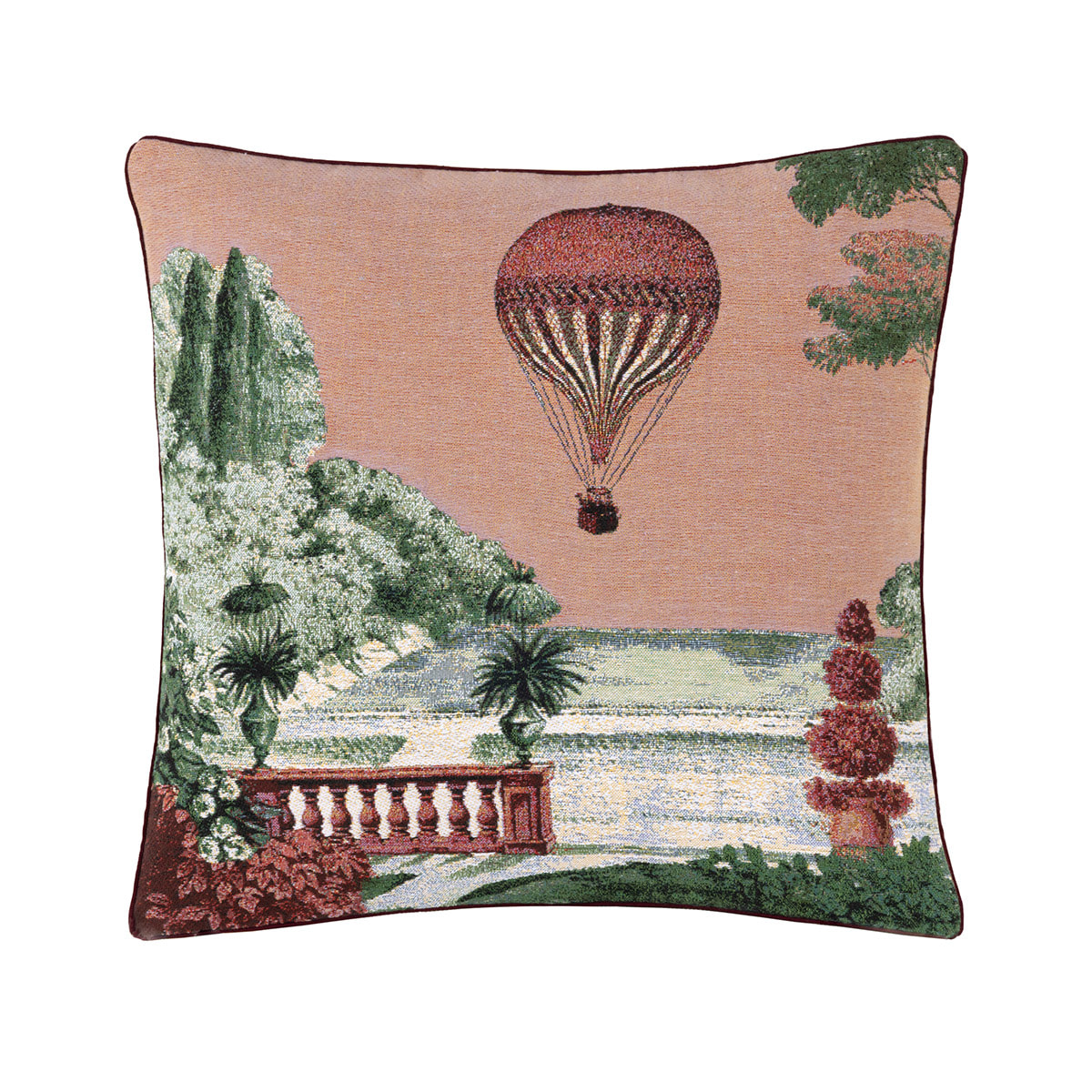 Housse de coussin en coton, Montgolfière