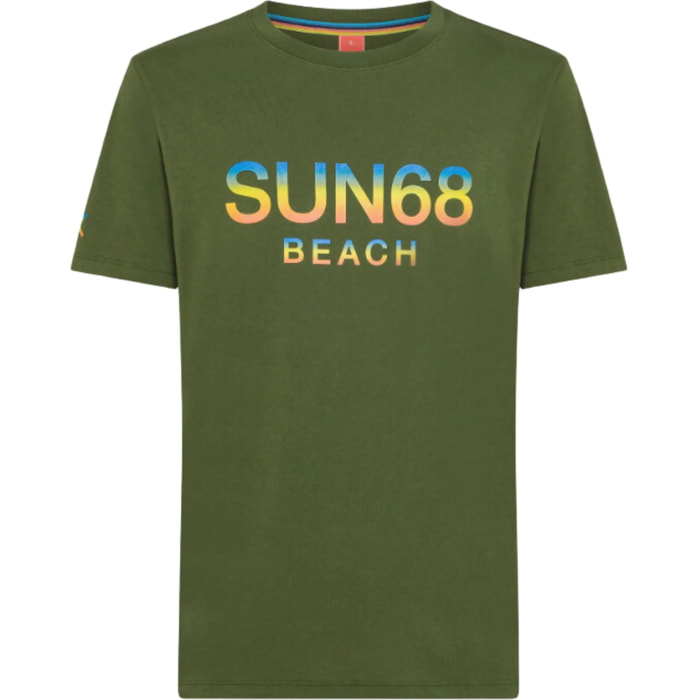 T-Shirt Sun68 T34141 Beach Big Logo Uomo