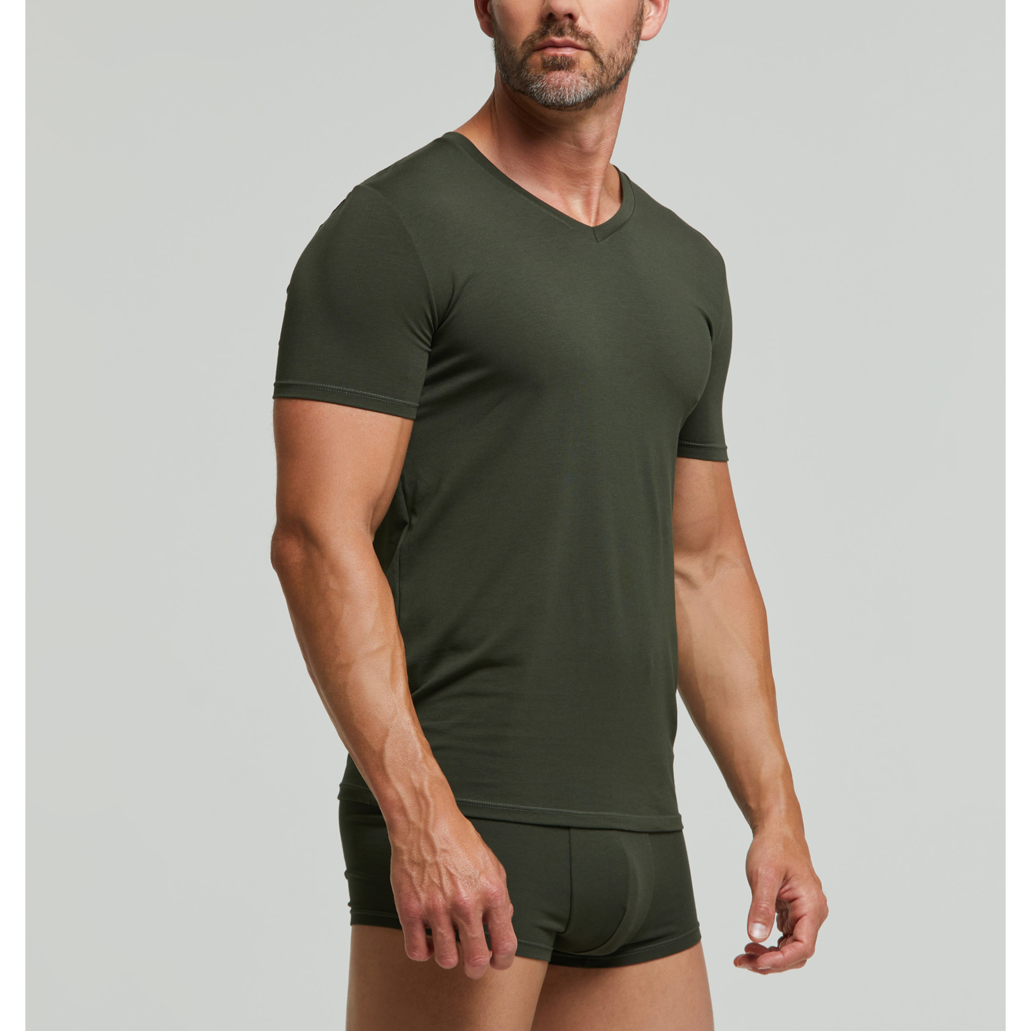 T-Shirt scollo V no stress cotone modal