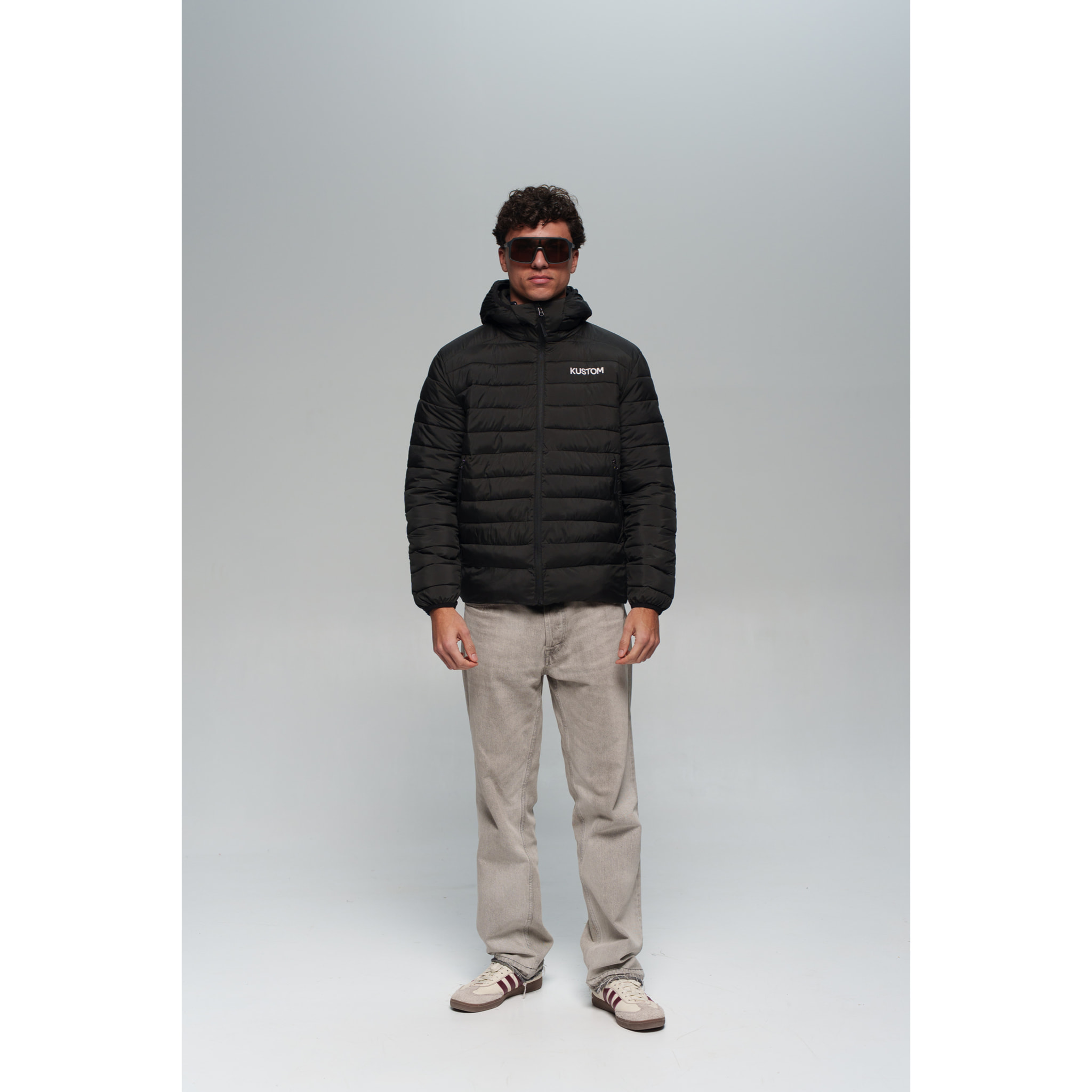 Chaqueta ligera para hombre KUSTOM SOLARA Light - Negro