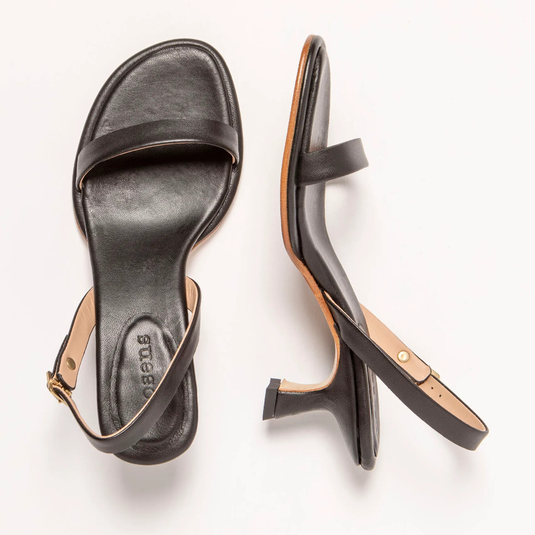 Sandalias con tacón S3164 NAPPA BLACK/ GLERA color Black