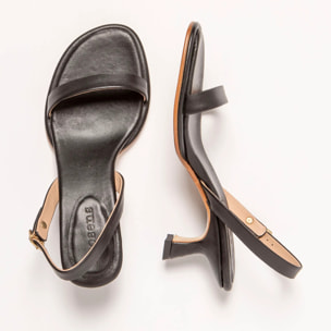 Sandalias con tacón S3164 NAPPA BLACK/ GLERA color Black