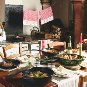 Poêle 26 cm, Fonte, Noir mat