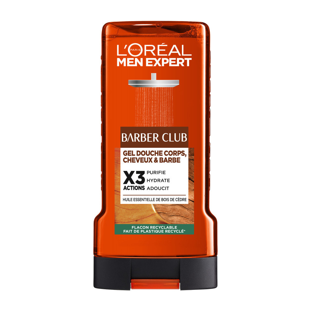 Lot de 6 - L'Oréal Paris Men Expert Barber Club Gel Douche 3 en 1 300ml