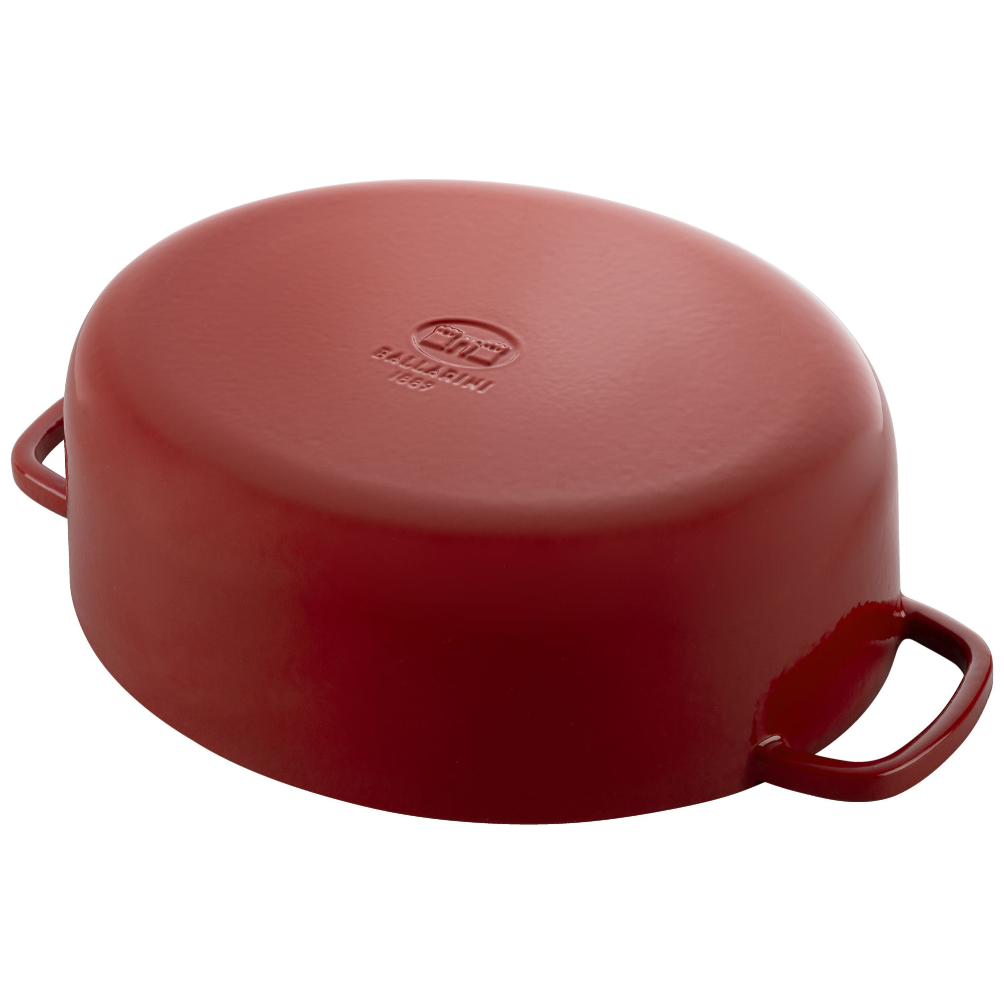 Cocotte en fonte 37 cm, Ovale, Rouge