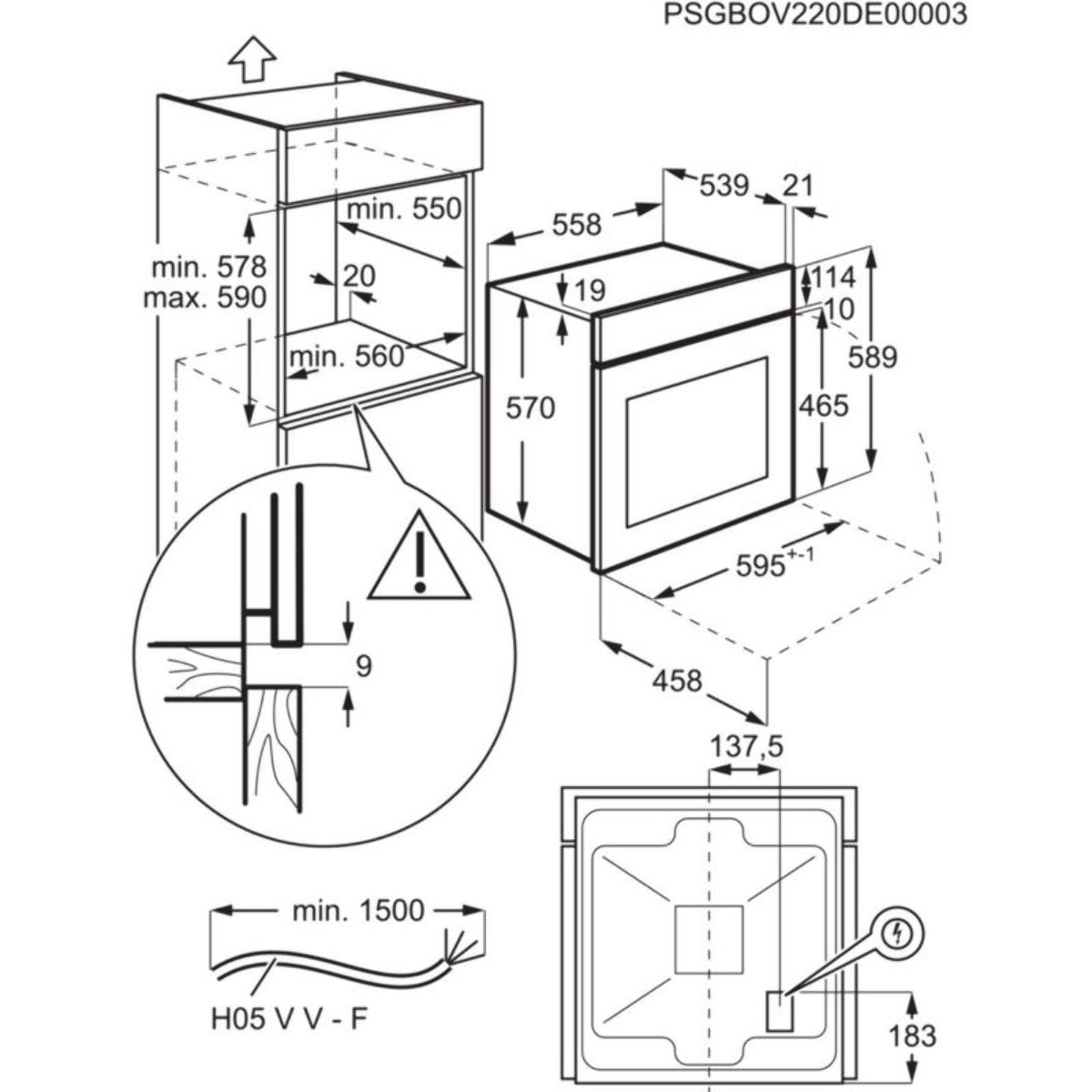 Four encastrable ELECTROLUX EOFDP46BK