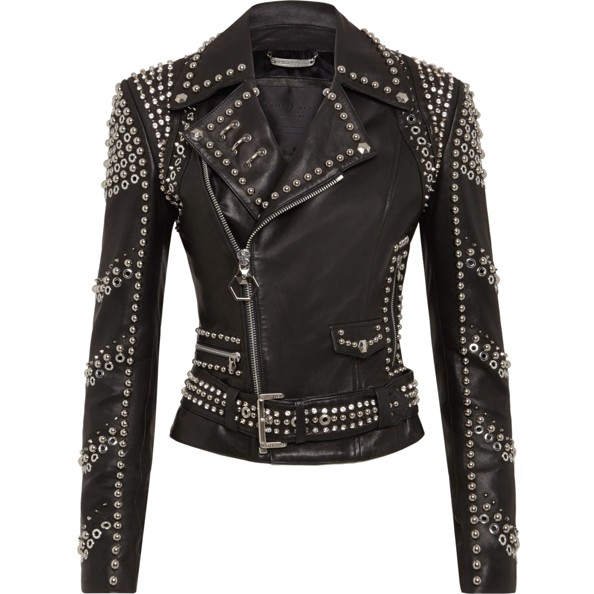 PHILIPP PLEIN Leather Biker