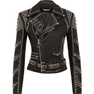 PHILIPP PLEIN Leather Biker