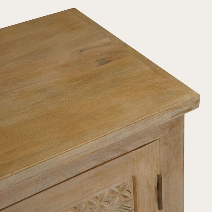 Zilara -bois massif de manguier-couleur natural 180 x 60 x 40 cm