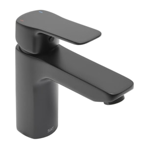 Cube Way mitigeur de lavabo à levier sur pied, sans vidage, noir mat (CU271MC)