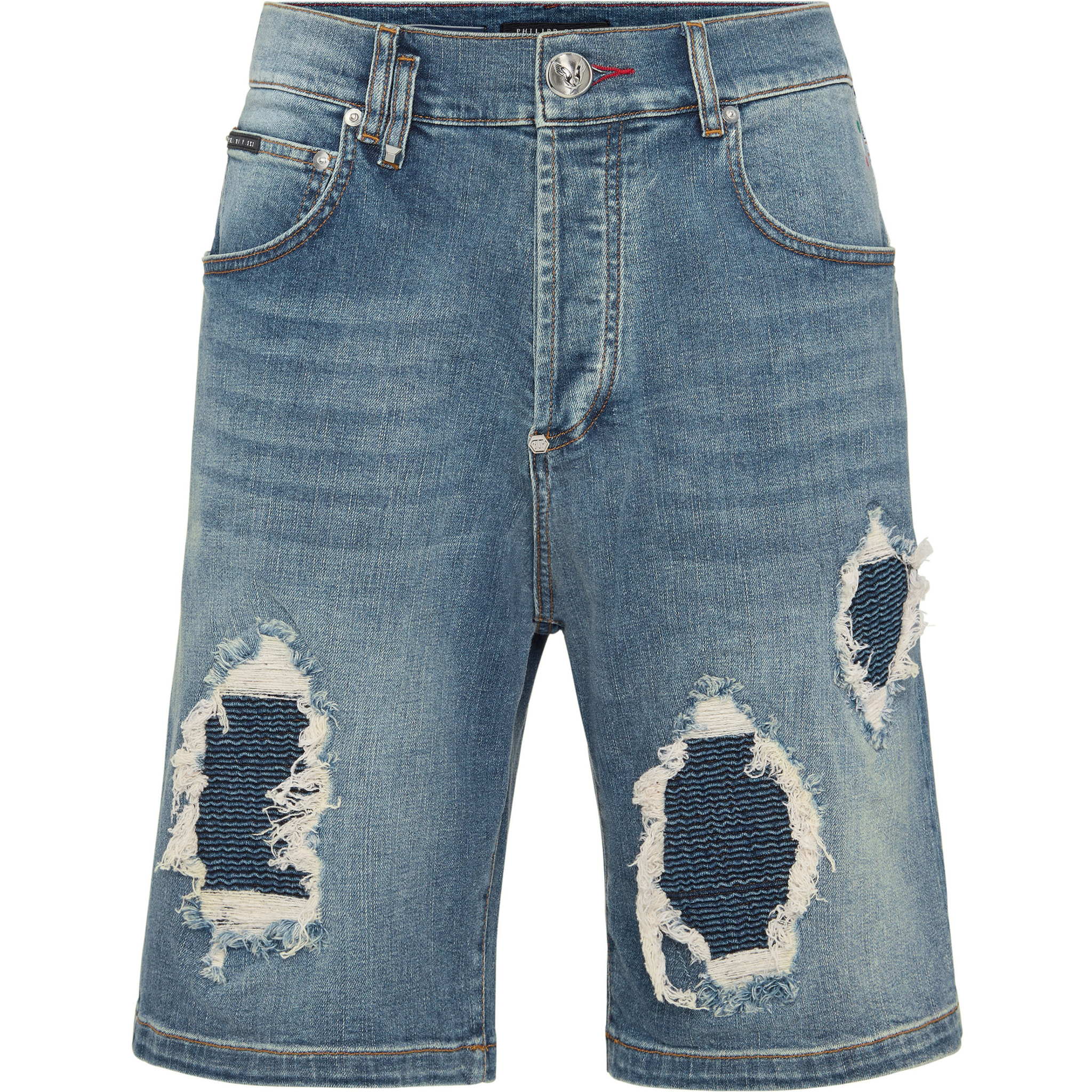 PHILIPP PLEIN Pantalones cortos vaqueros