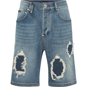 PHILIPP PLEIN Pantalones cortos vaqueros