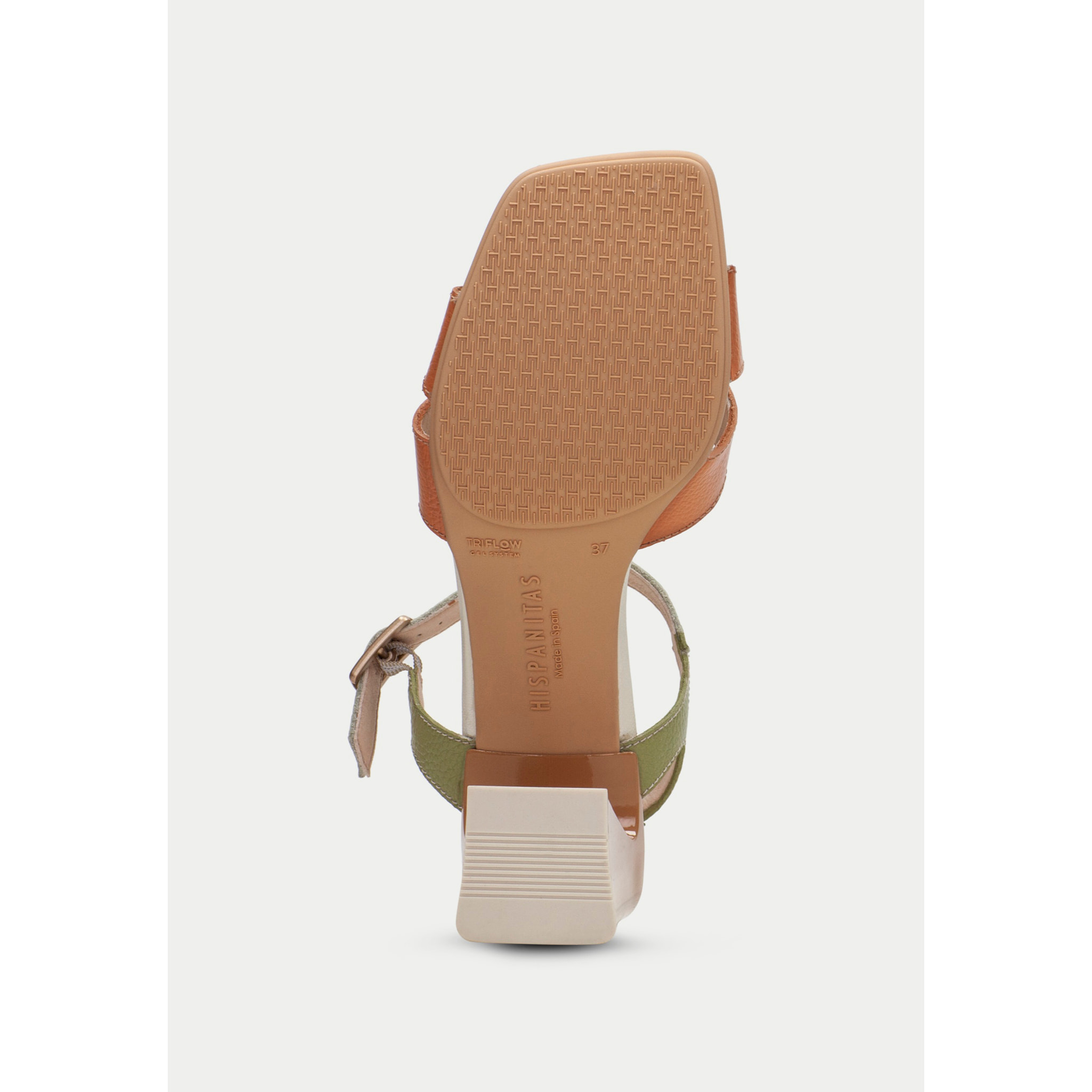 Sandalia Tacon Mallorca Aloe crema melocoton 6,5 cm