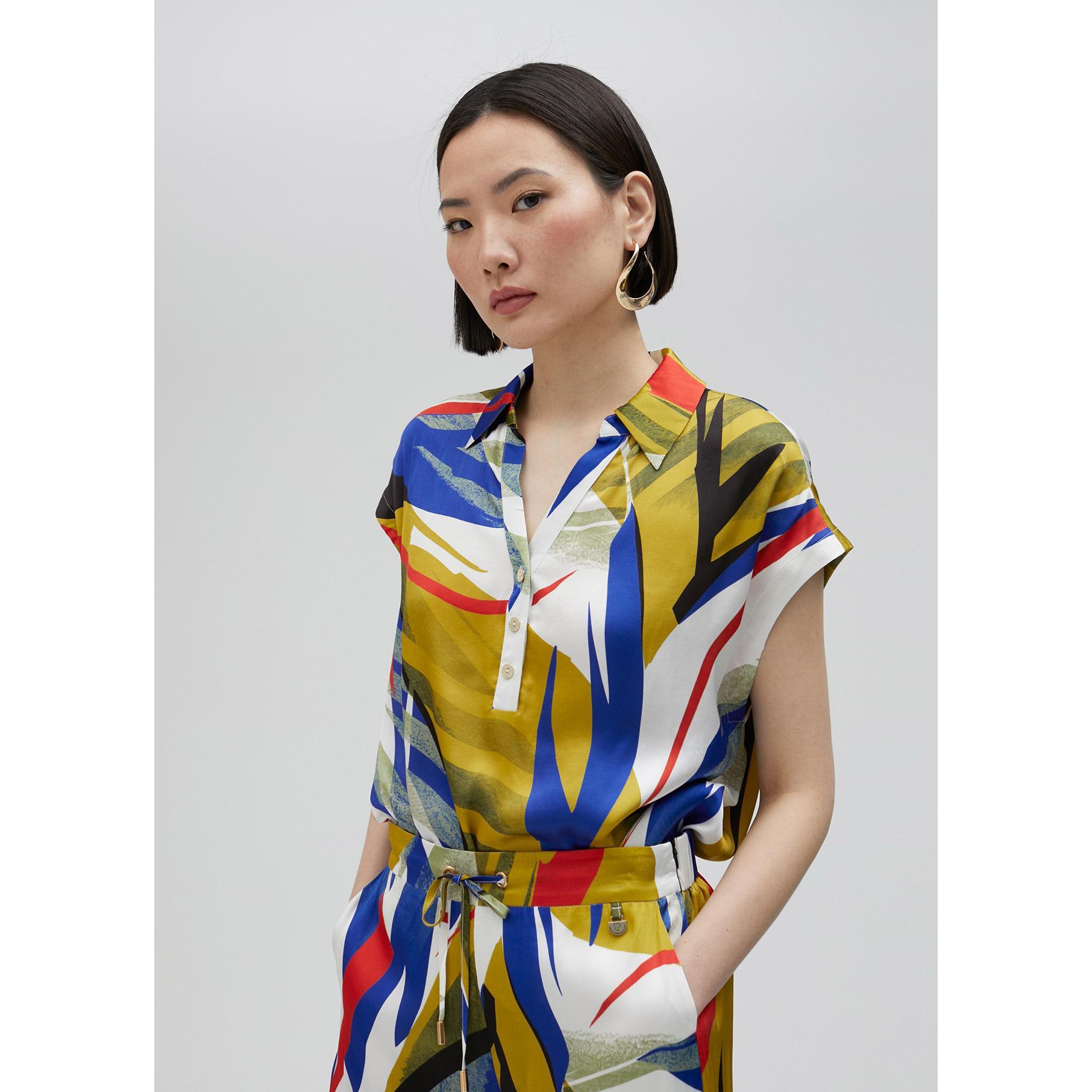 Camicia stampa tropicale