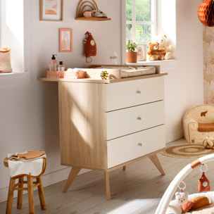 Plan à langer pour commode 3 tiroirs