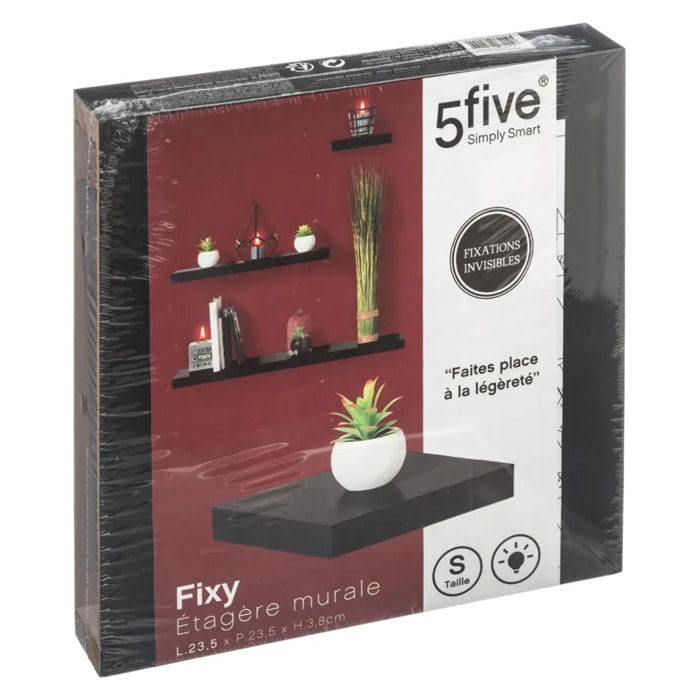 Étagère murale "Fixy" 23,5cm noir