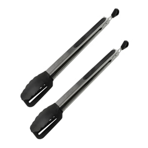 Ensemble de 2 Pinces de cuisine double embout 35 cm Fackelmann Penderie