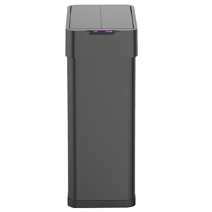 Poubelle automatique inox SILVERLAKE noir 70L
