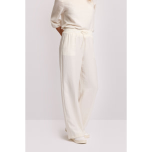 Kocca - Pantaloni wide-leg con coulisse Donna, Tinta unita