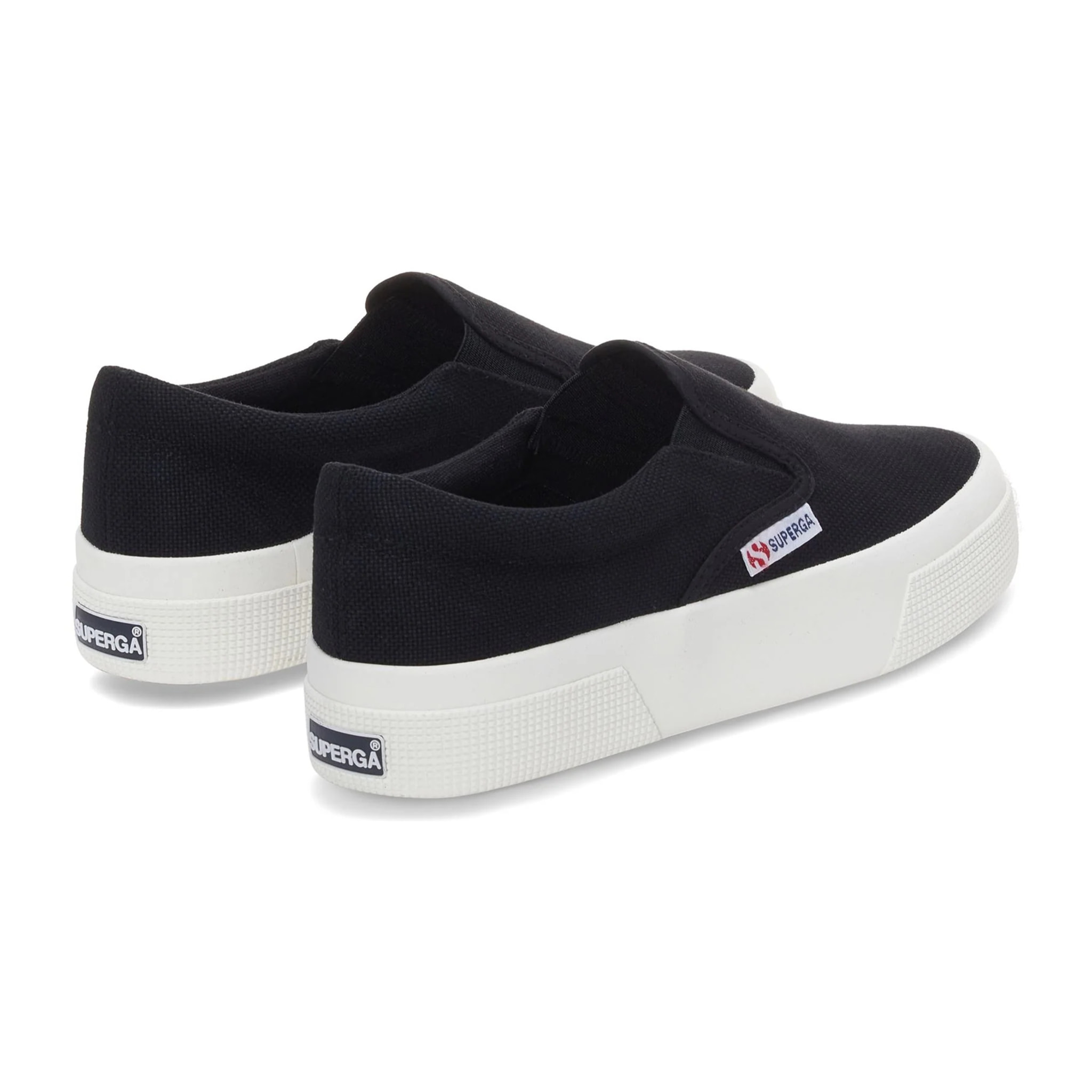 Scarpe da donna Superga Nero 2740 Platform Slipon