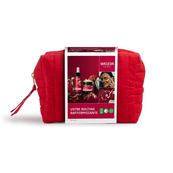 WELEDA - TROUSSE VISAGE GRENADE MACA : Crème de Jour + Sérum raffermissant - 40+30 ml