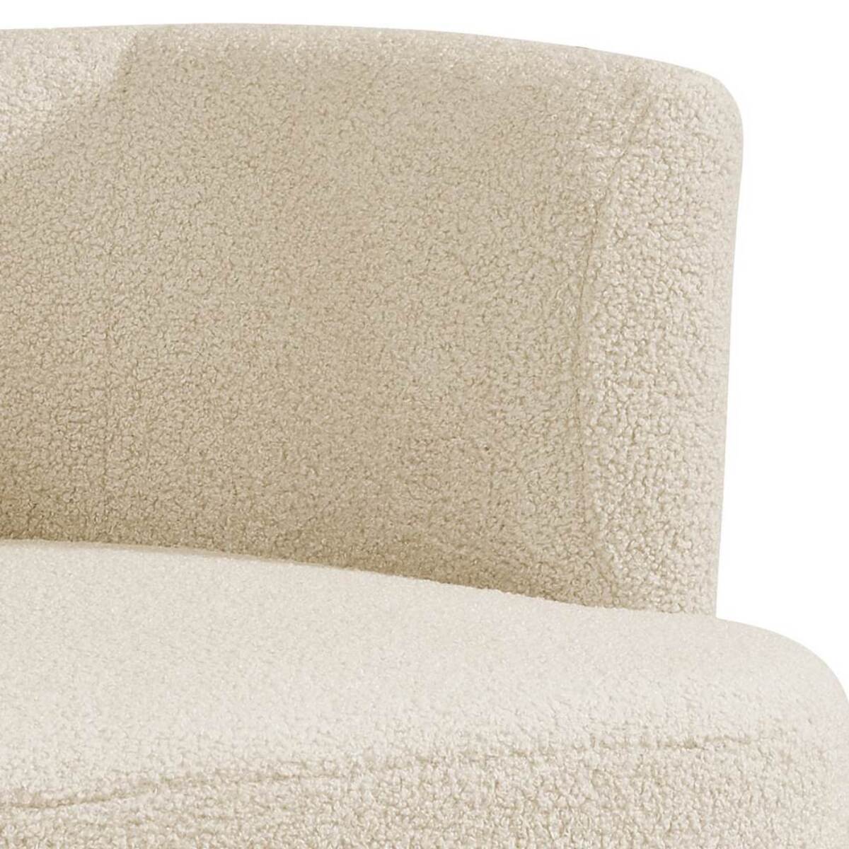 Poltrona teddy beige da interni 75x70x68 cm - Seattle