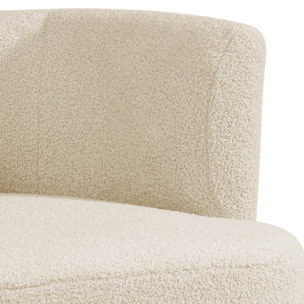 Poltrona teddy beige da interni 75x70x68 cm - Seattle