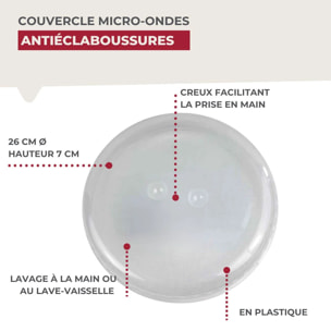 Couvercle pour micro-ondes Fackelmann