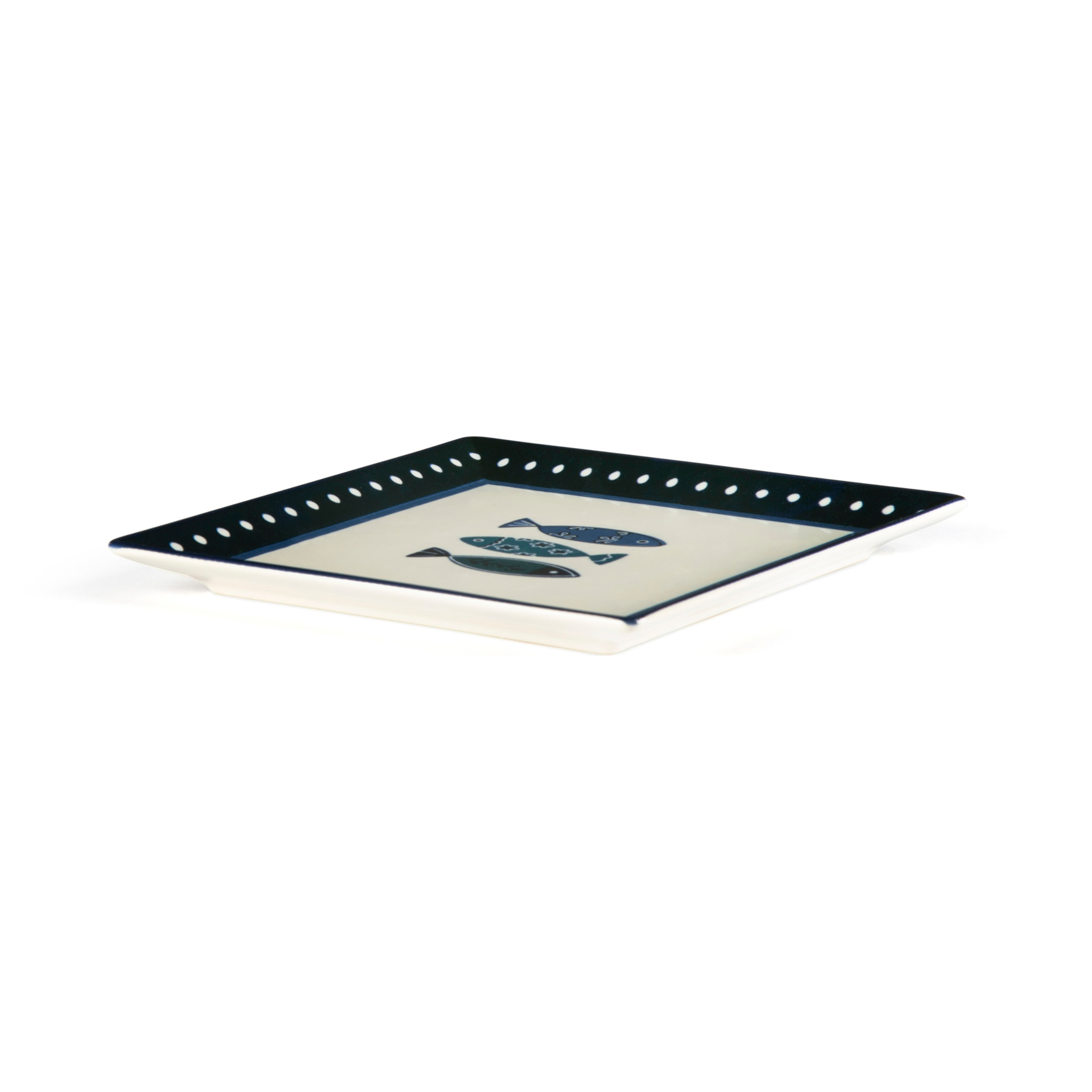 Servizio Piatti 18 Pezzi Quadrati Excelsa – Ocean, Ceramica Blu