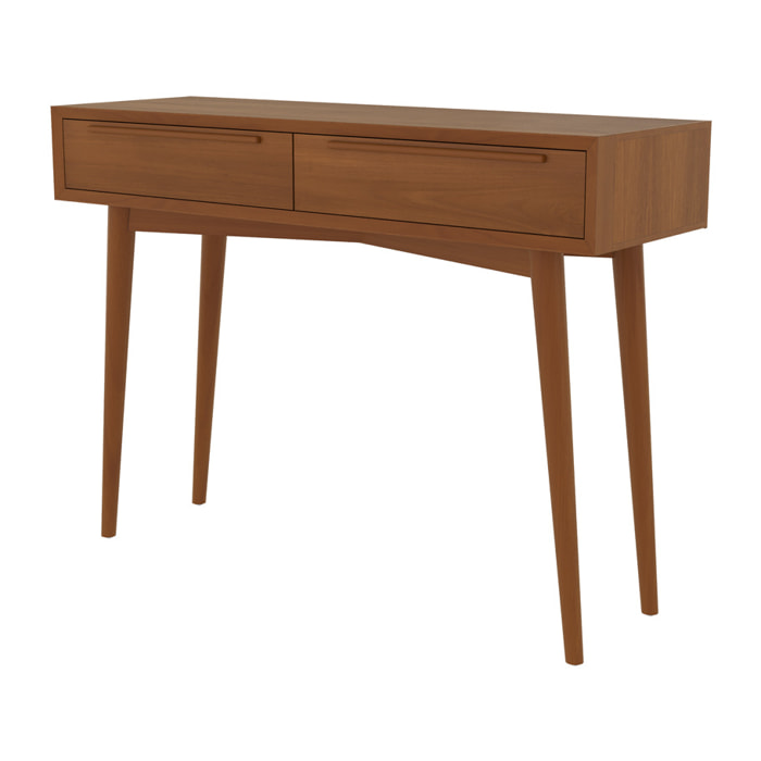 Console 2 tiroirs en teck - Waya