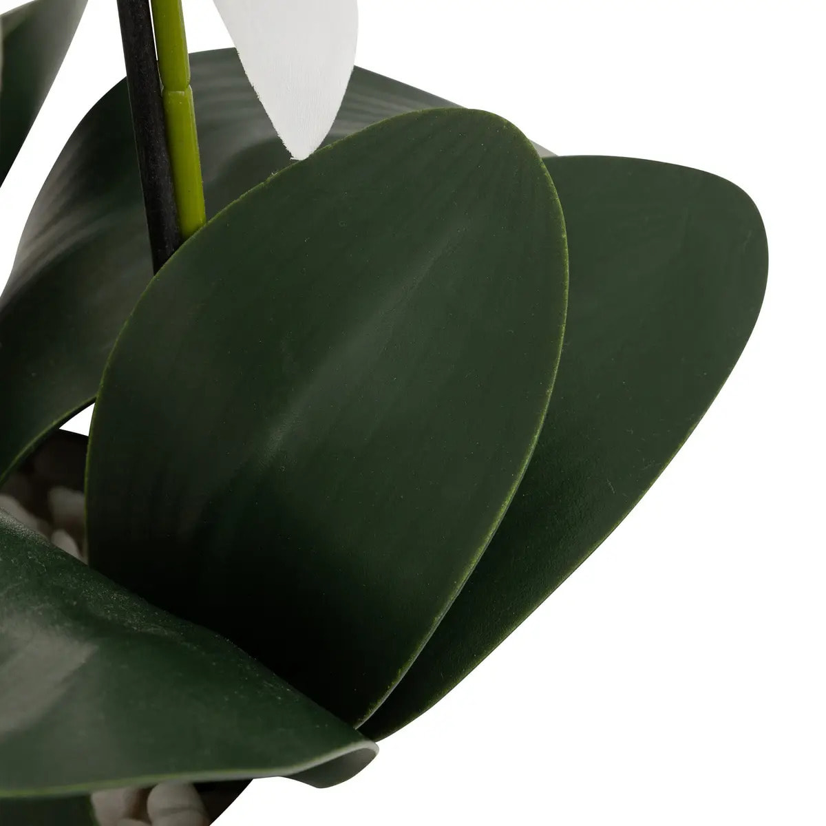 Orchidée artificielle en pot "Mick" pot en céramique blanc H80cm