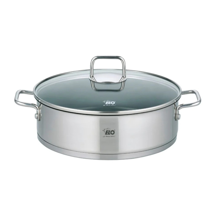 Sautoir 28 cm en acier inoxydable 18/10 antiadhésif Elo Citrin