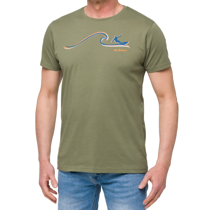 Camiseta de algodón 150 gr Hot Buttered Tamahee Color Verde Militar