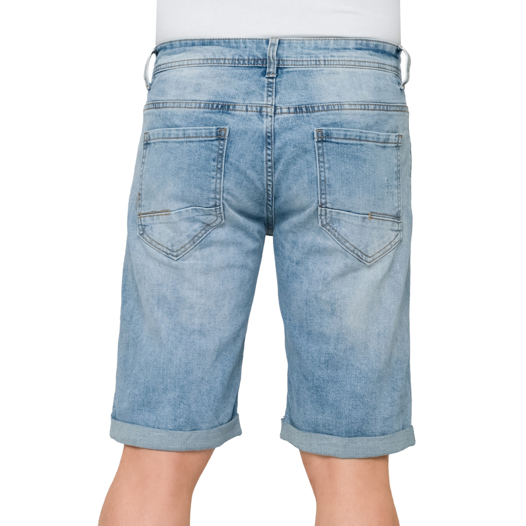 Bermuda denim Krakatoa 5 tasche blu chiaro