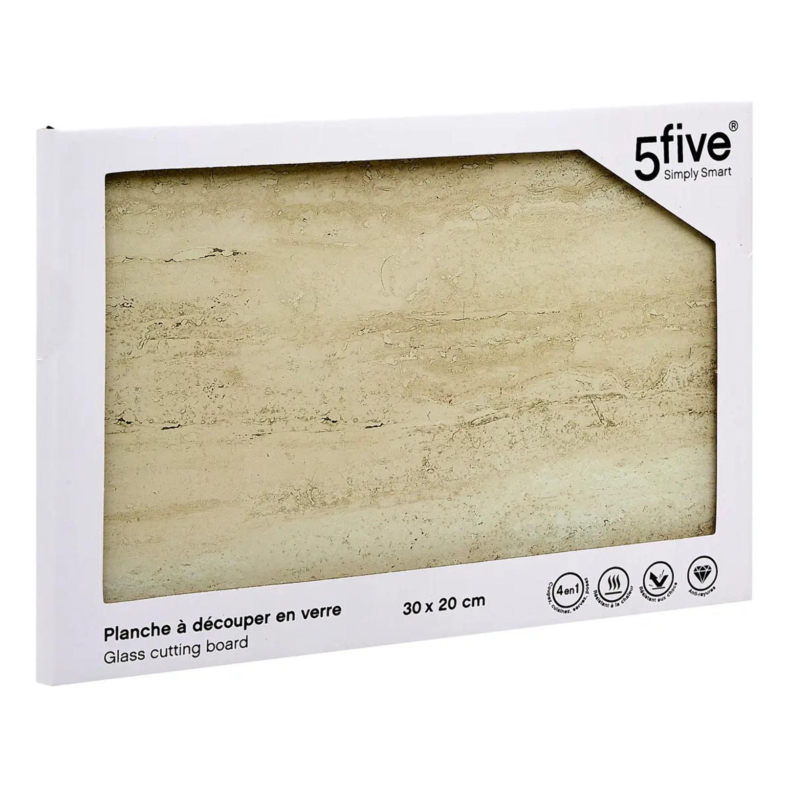 Planche à découper 30x20cm Harmony en verre trempé