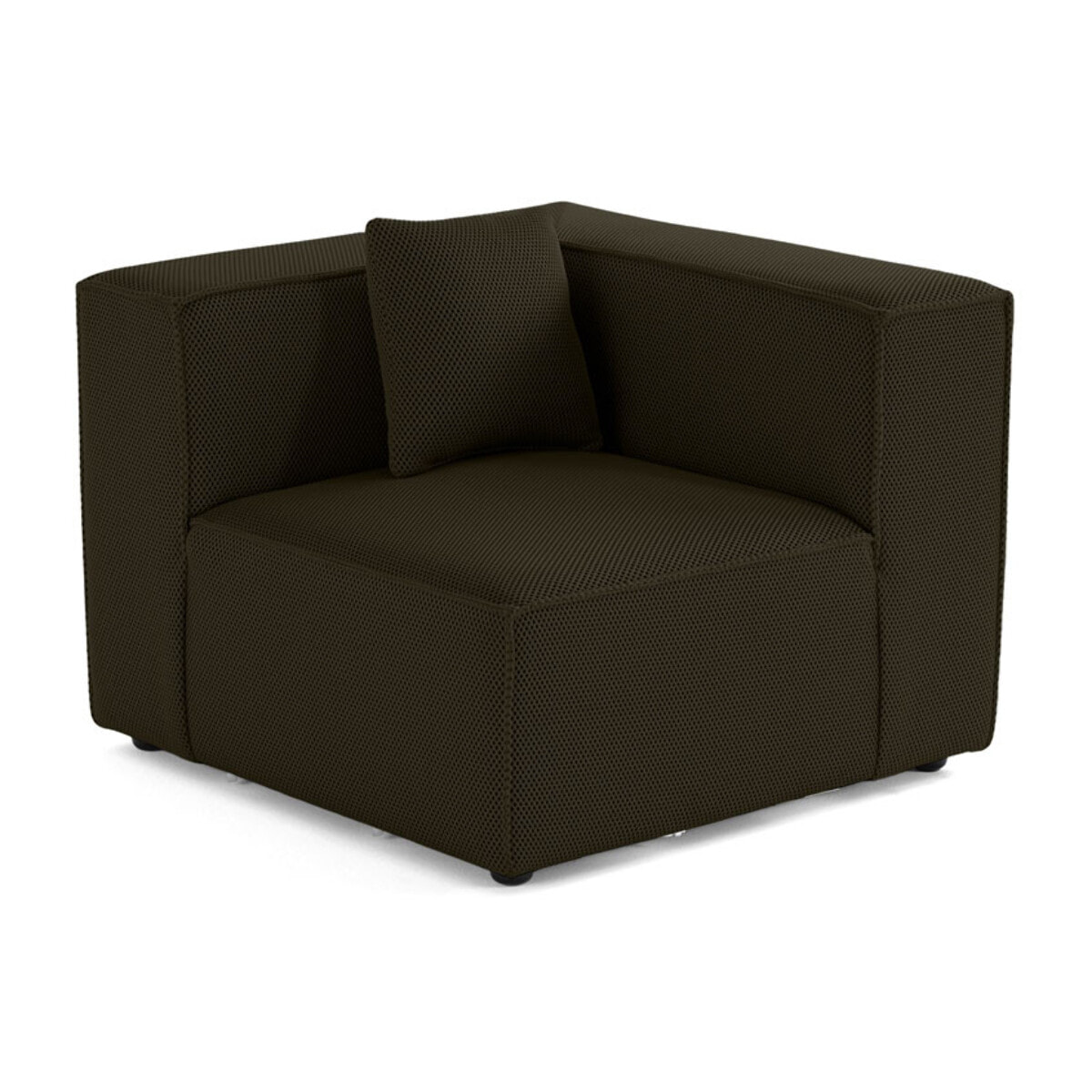 Arty - module d'assise d'angle réversible - en tissu mailles 3D - Vert
